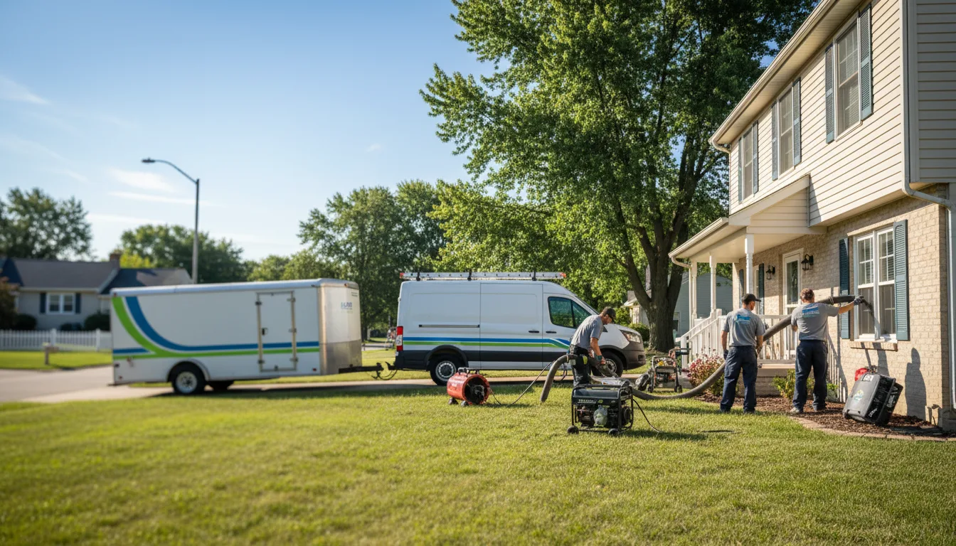 Flooded Basement Restoration And Cleanup With Repair in Hanover, IN near me